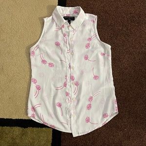 🌻4 for $20🌻 Banana Republic XXSP sleeveless collar top white